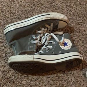 Gray Hightop Converse